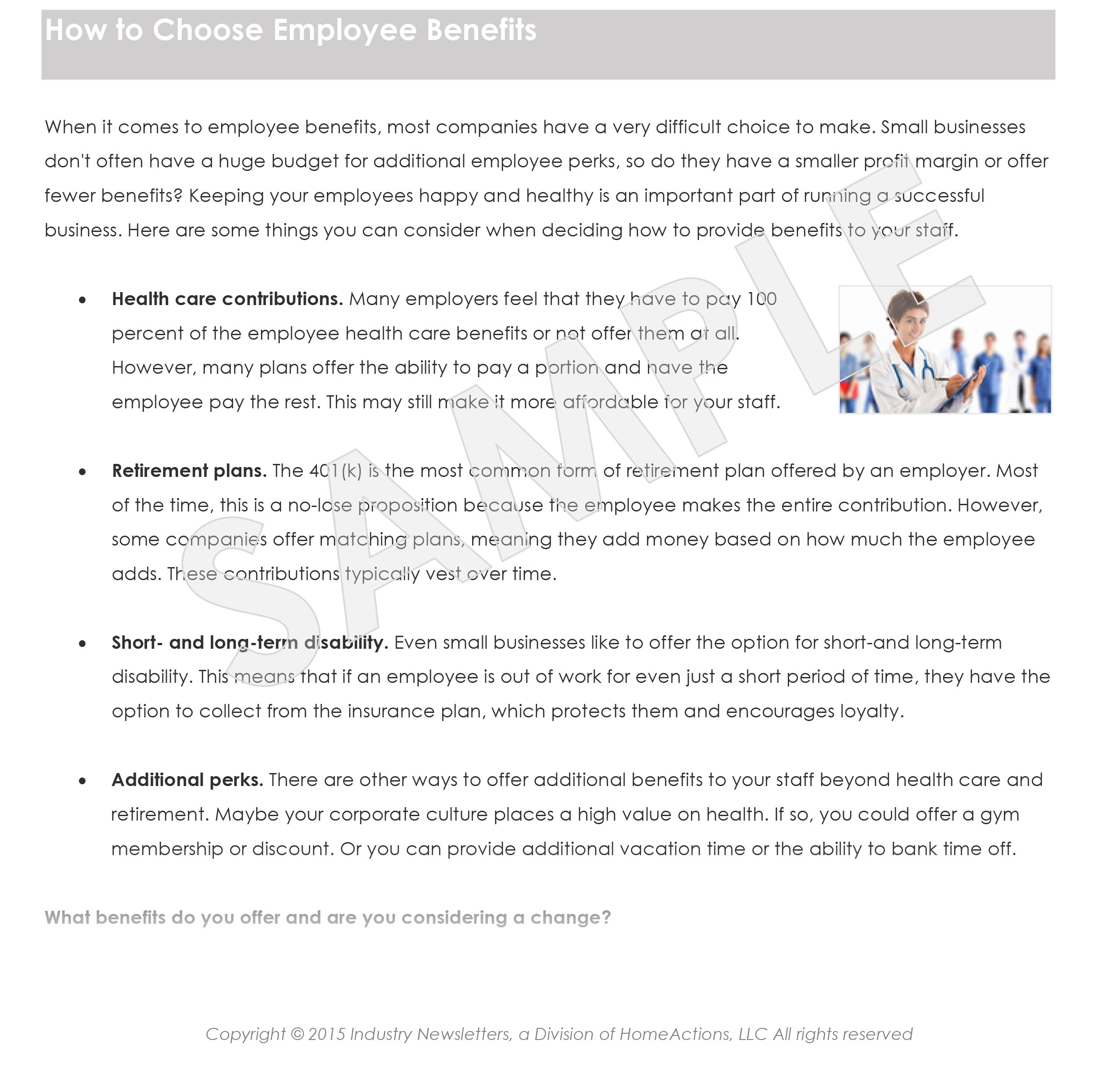 Employee Benefits Article Preview