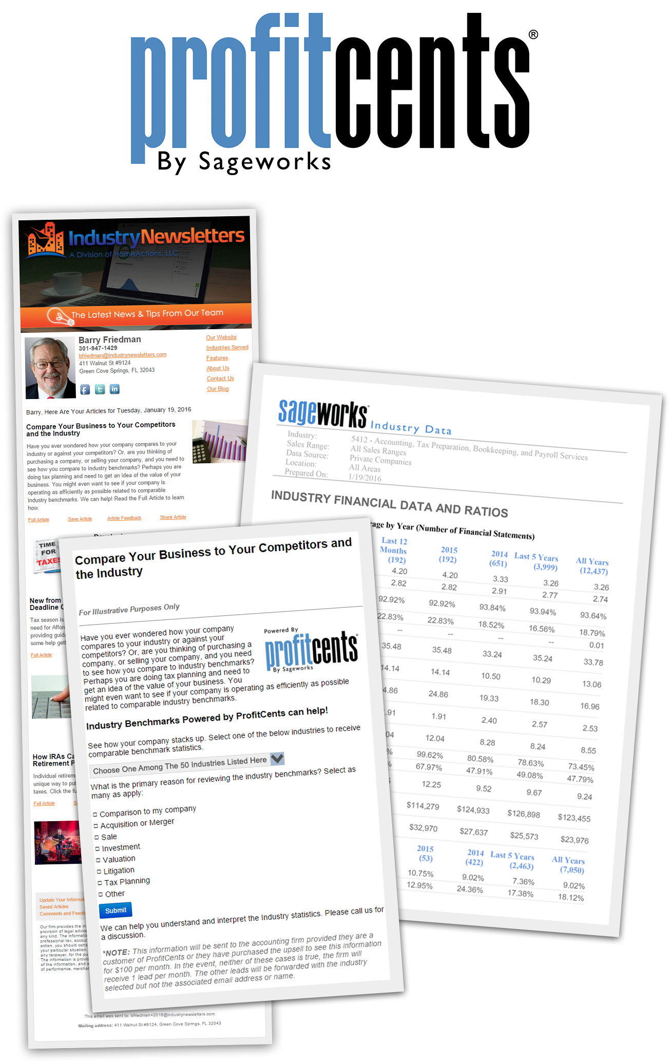 IndustryNewsletters Integrates with ProfitCents by Sageworks